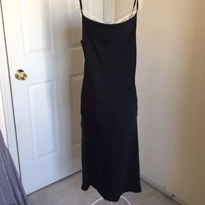 Unworn Topshop Black Slip dress size 8